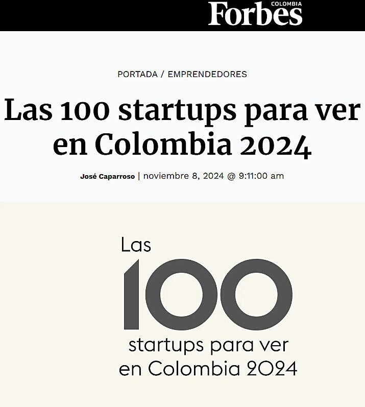 Las 100 startups para ver en Colombia 2024